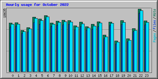 Hourly usage for October 2022