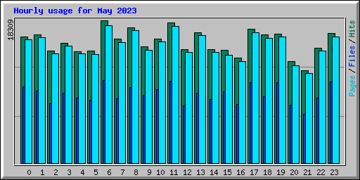 Hourly usage for May 2023