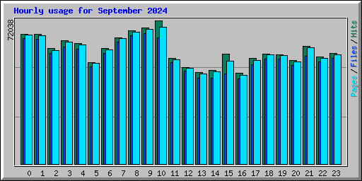 Hourly usage for September 2024